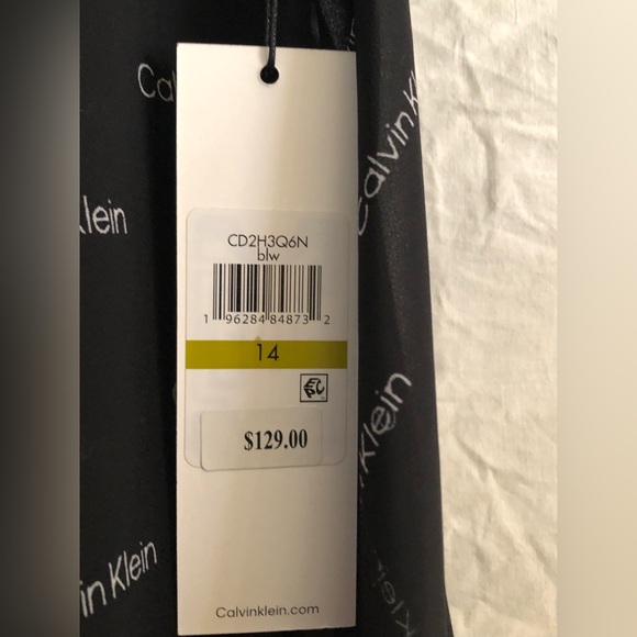 Black Calvin Klein dress new with tags size 14 - Picture 11 of 12
